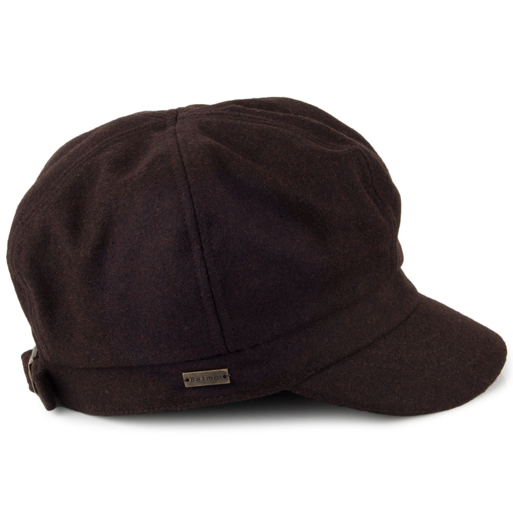 Betmar Hats Boy Meets Girl Newsboy Cap - Chocolate