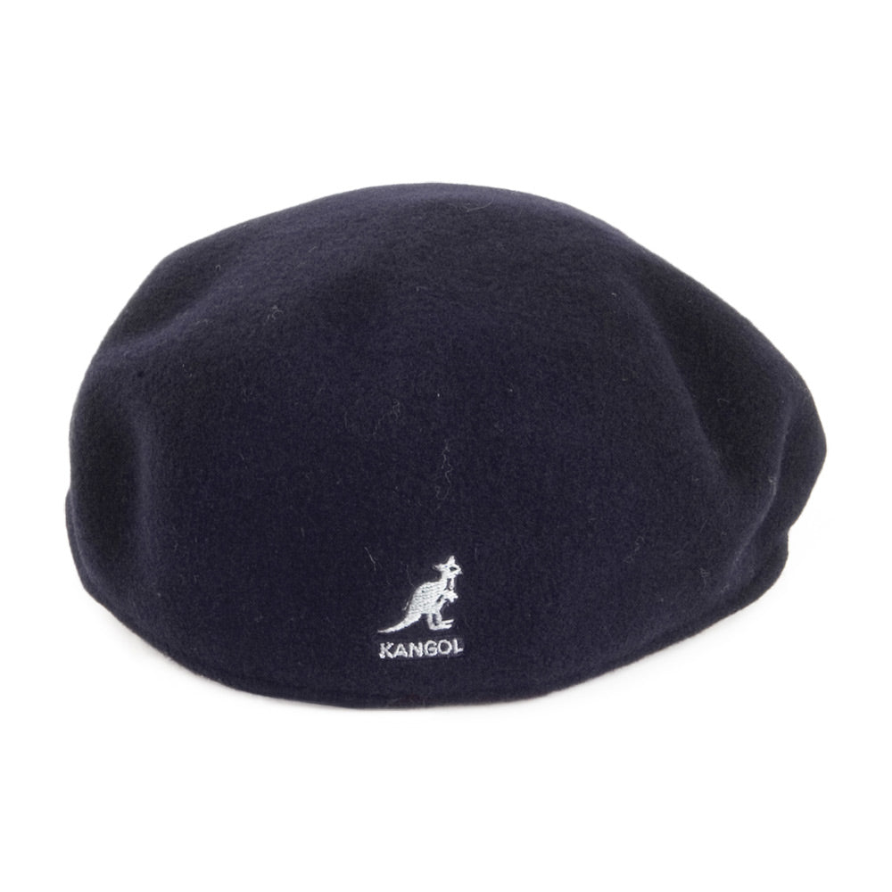 Kangol 504 Wool Flat Cap - Navy Blue