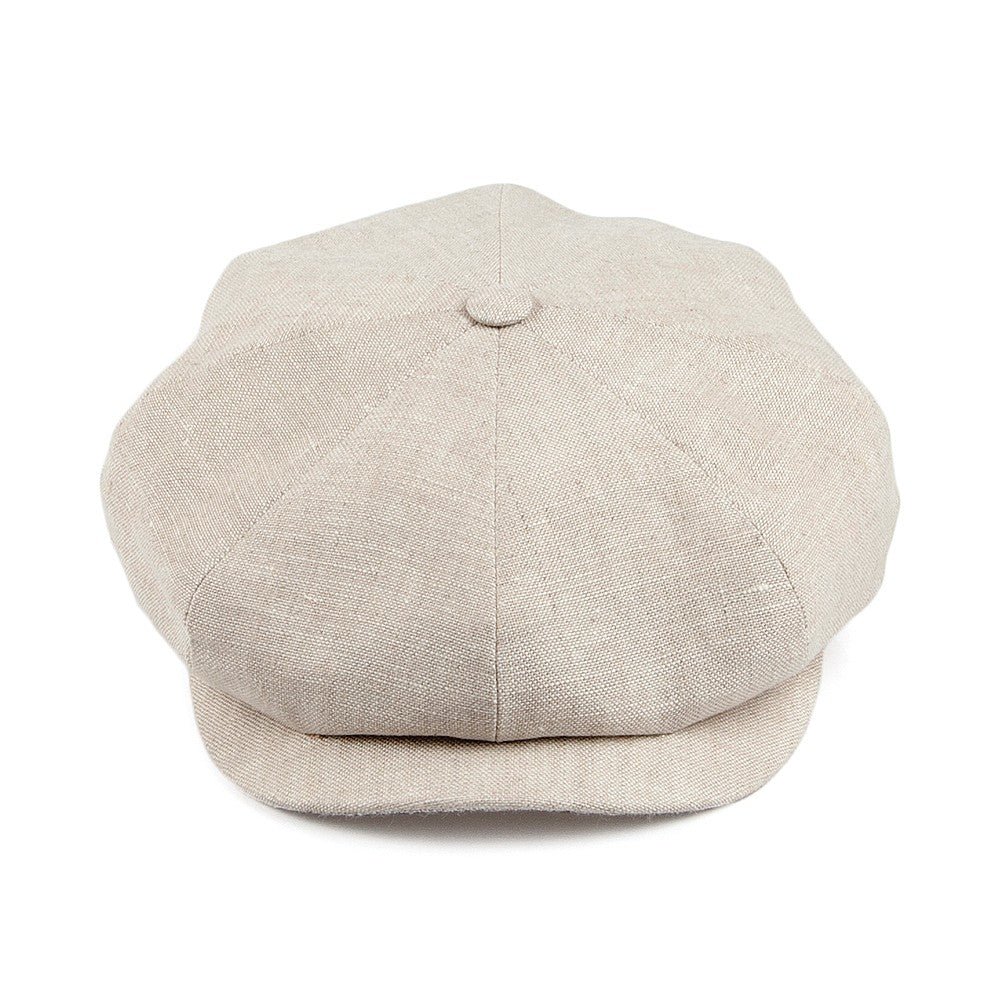 City Sport Linen Newsboy Cap - Oatmeal