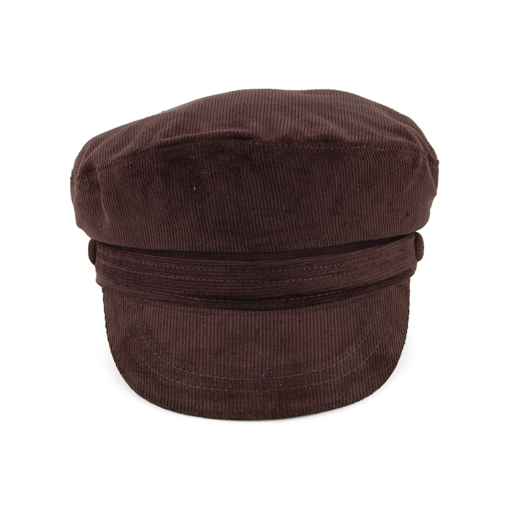 Jaxon & James Corduroy Fiddler Cap - Brown