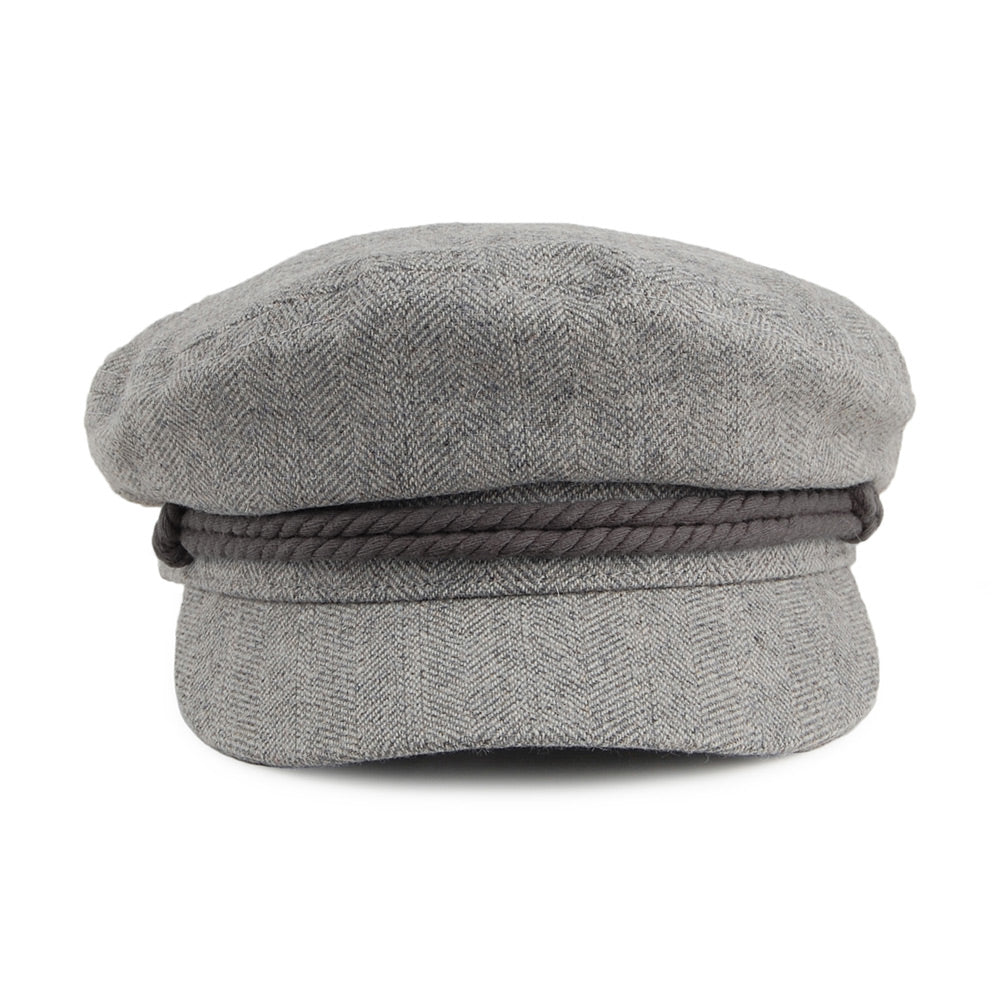 Brixton Hats Fiddler Cap - Heather Grey