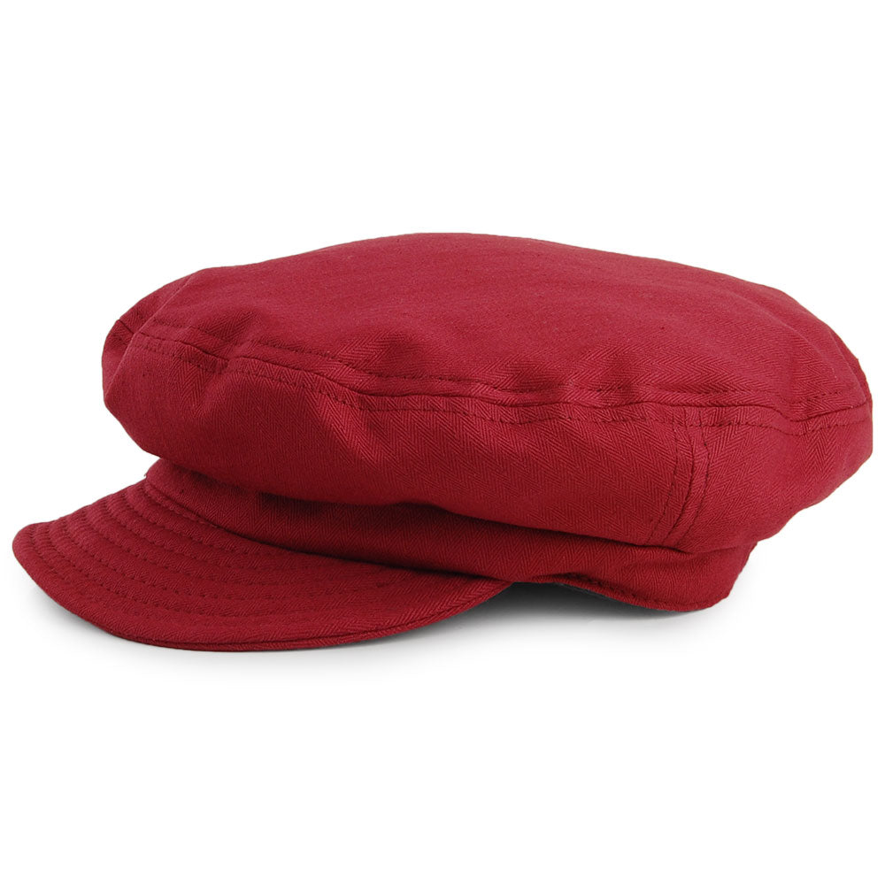 Brixton Hats Unstructured Fiddler Cap II - Burgundy