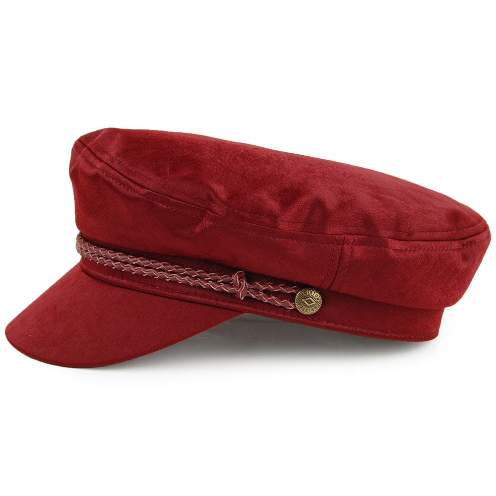 Brixton Hats Ashland Fiddler Cap - Cardinal