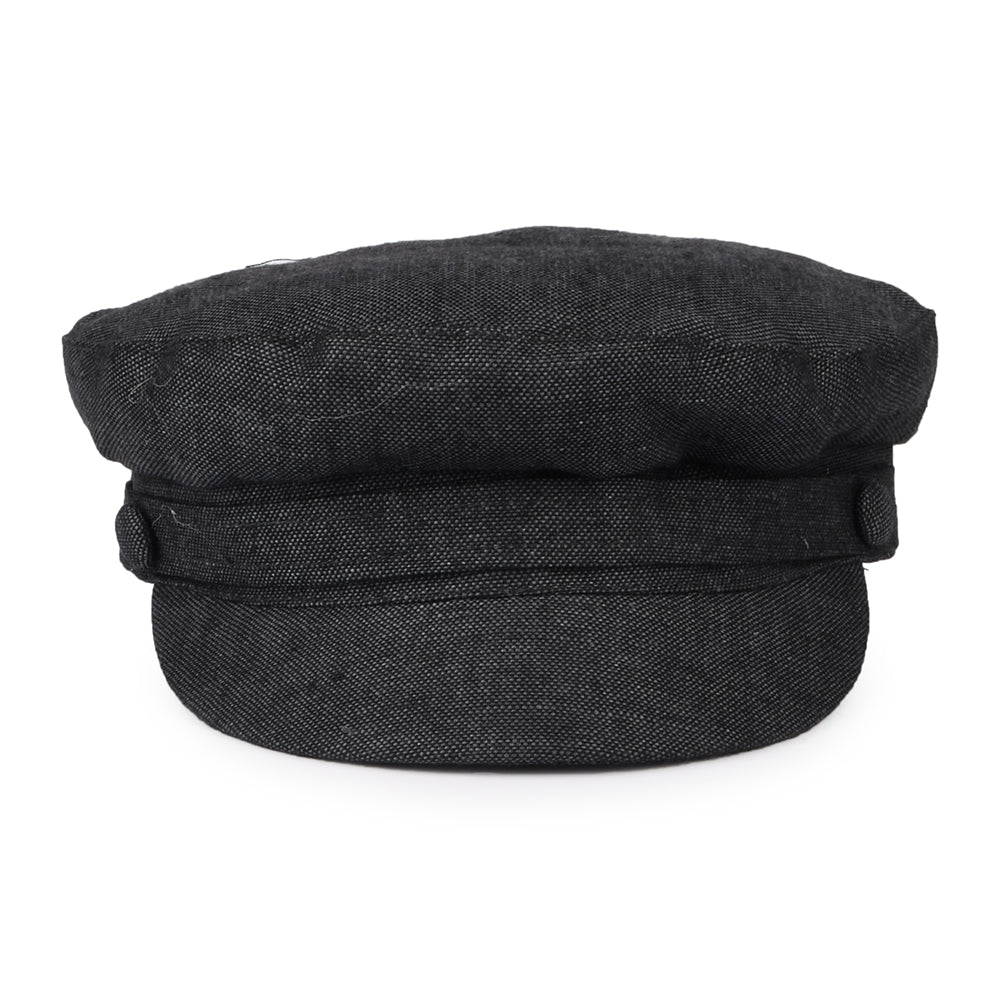 Failsworth Hats Mariner Irish Linen Fisherman Cap - Charcoal