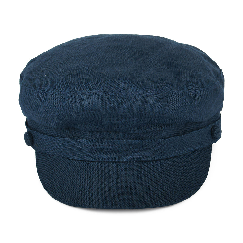 Failsworth Hats Mariner Irish Linen Fisherman Cap - Navy Blue