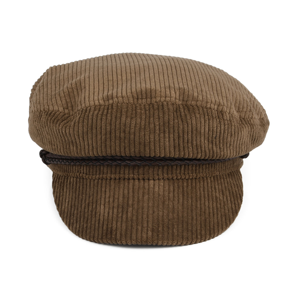 Brixton Hats Ashland Corduroy Fiddler Cap - Light Brown