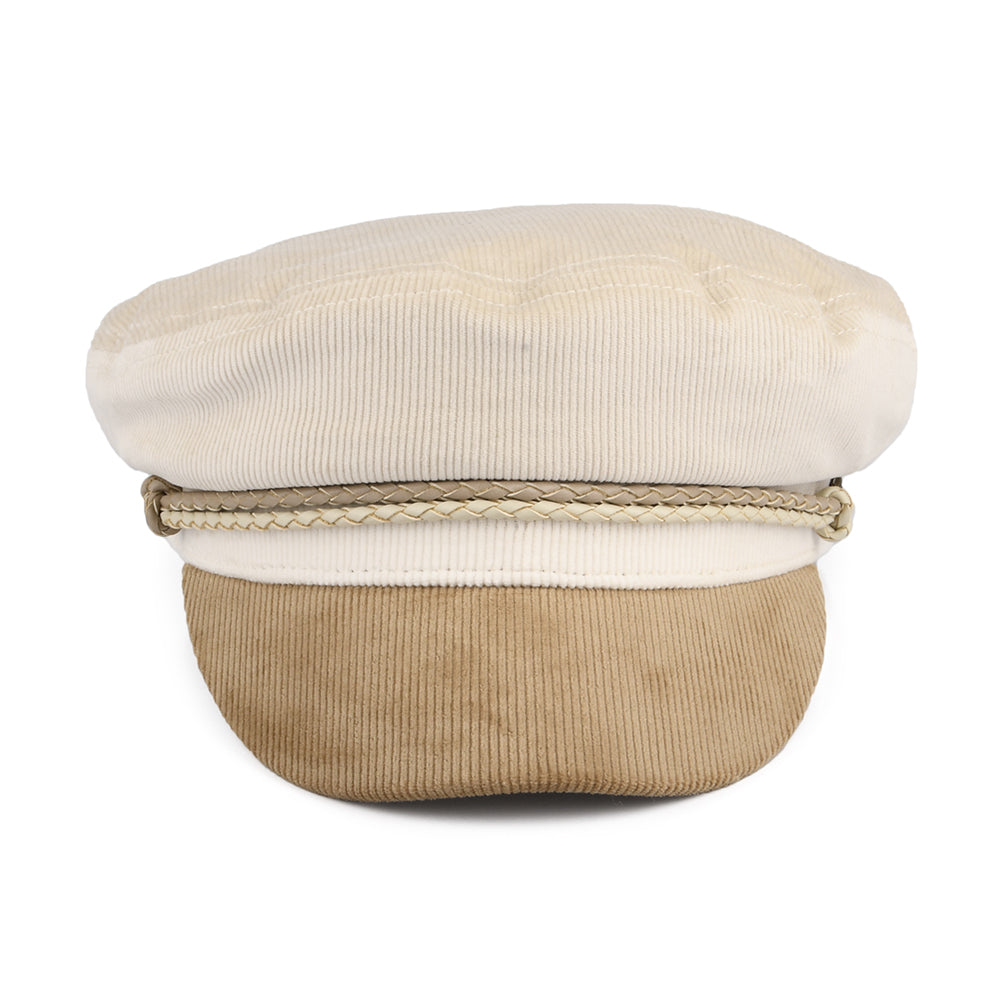 Brixton Ashland Cotton Corduroy Fiddler Cap - Beige-Light Brown