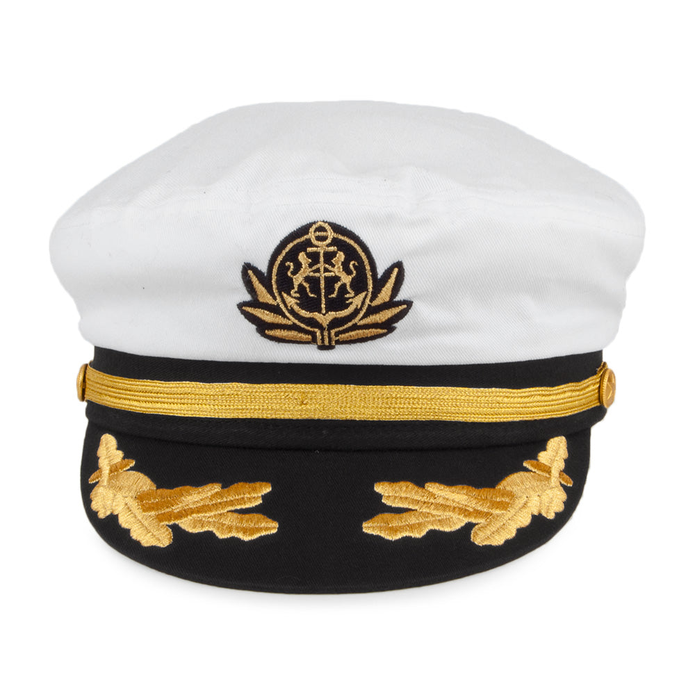 Village Hats Yacht Captain's Hat - White