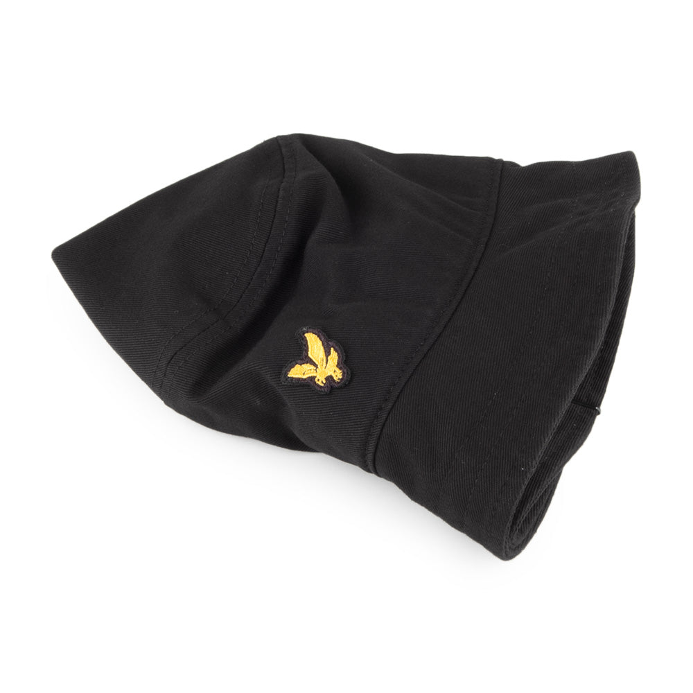 Lyle & Scott Hats Cotton Twill Bucket Hat - Black