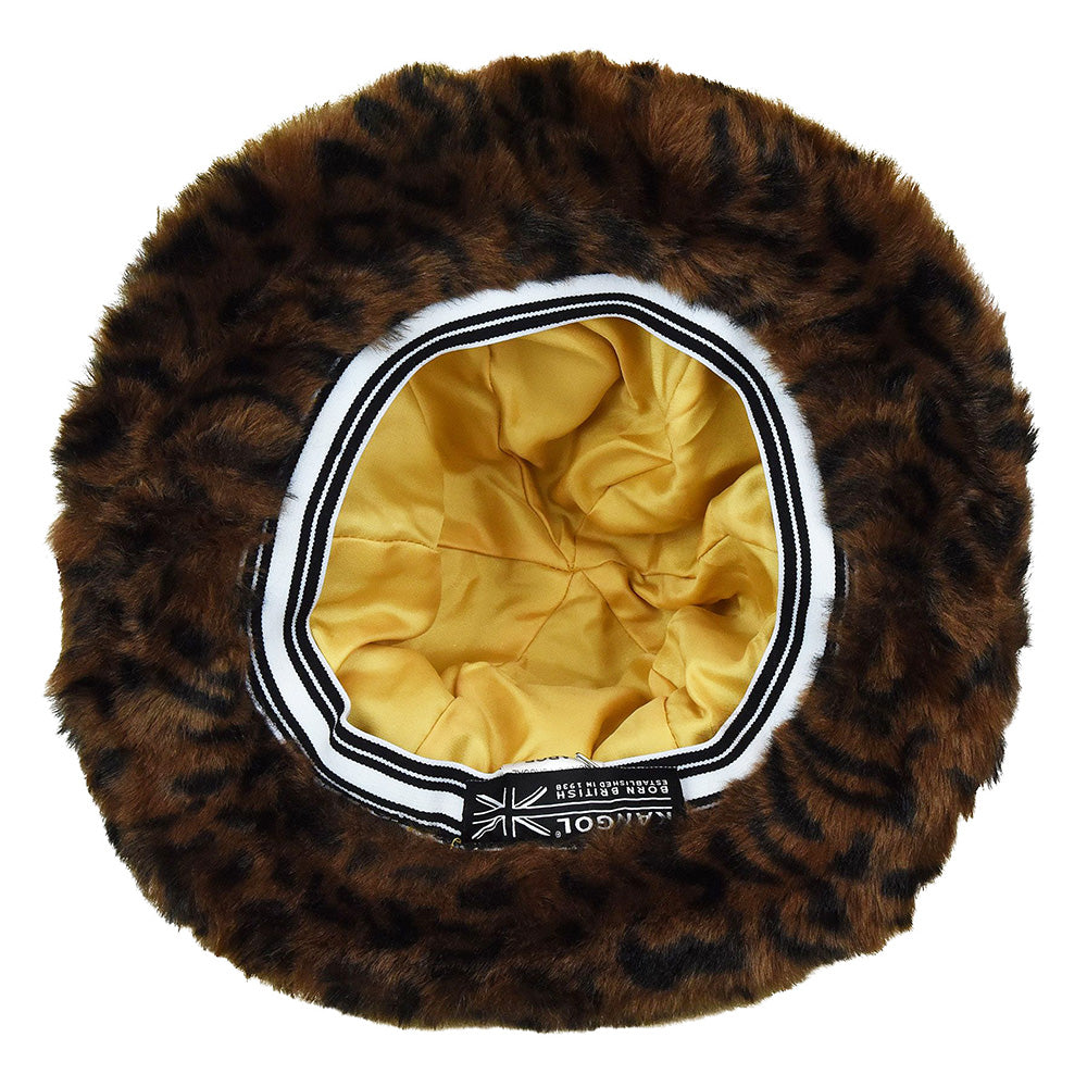 Kangol Faux Fur Casual Bucket - Leopard