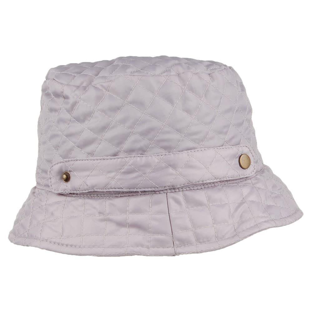 Scala Hats Packable Quilted Bucket Hat - Grey