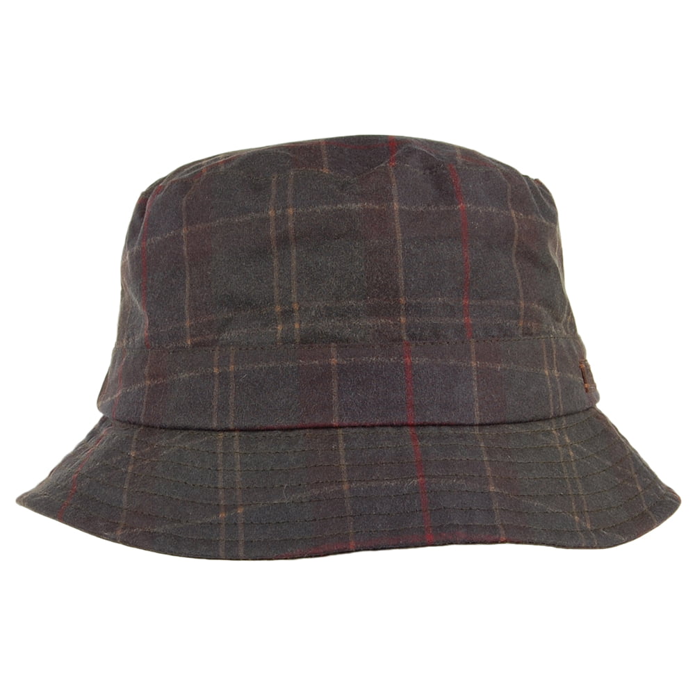 Barbour Hats Darwen Wax Cotton Bucket Hat - Navy-Olive