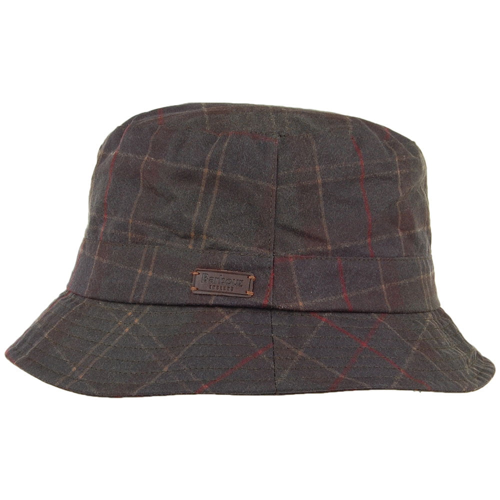 Barbour Hats Darwen Wax Cotton Bucket Hat - Navy-Olive