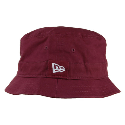 New Era Essential Cotton Bucket Hat - Maroon