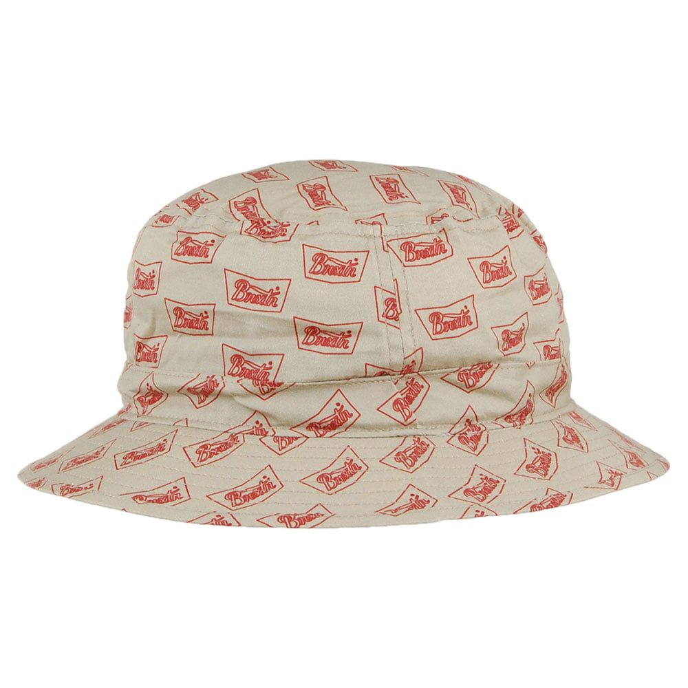 Brixton Hats Stith Cotton Bucket Hat - Cream-Cardinal