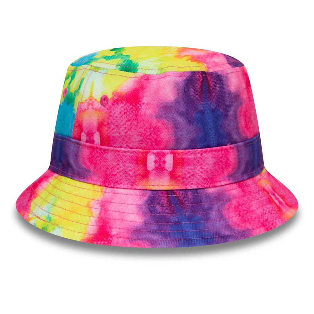 New Era Tie Dye Bucket Hat - Pink-Purple