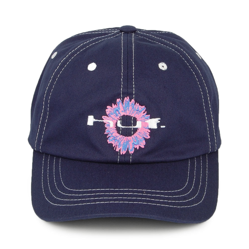 HUF Peaking Curved Visor Baseball Cap - Washed Navy