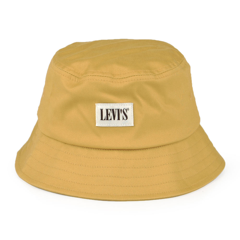 Levi's Hats Serif Patch Bucket Hat - Mustard