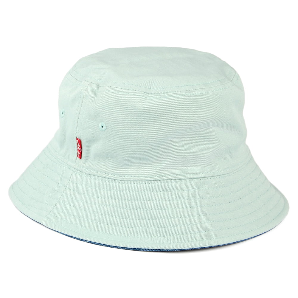 Levi's Hats Serif Patch Reversible Bucket Hat - Mid Blue