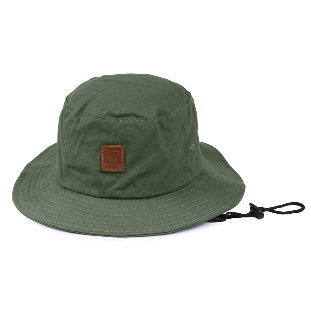 Brixton Hats Alpha Cotton Canvas Bucket Hat - Olive