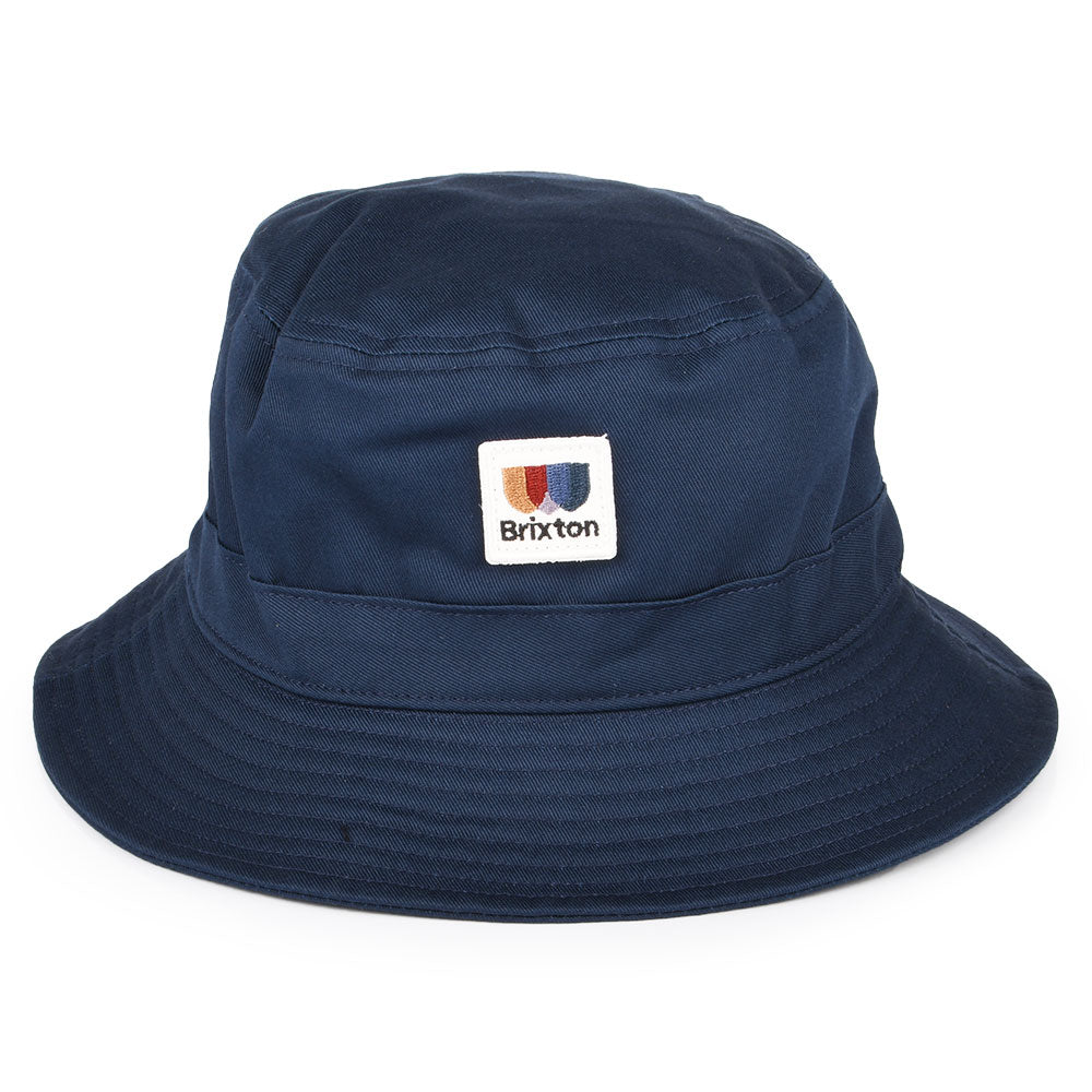 Brixton Hats Alton Packable Cotton Twill Bucket Hat - Blue