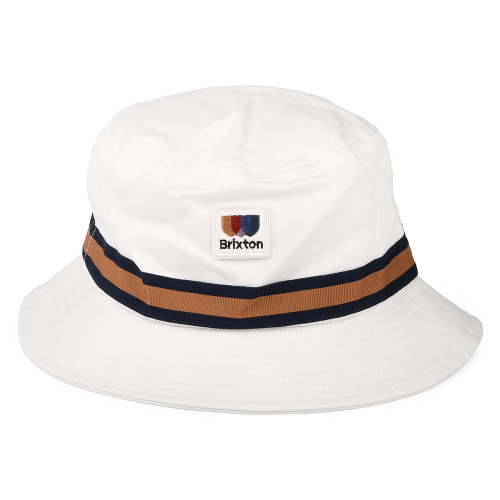 Brixton Hats Alton Packable Cotton Twill Bucket Hat - Off White