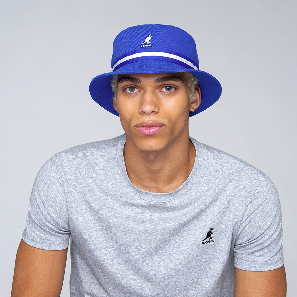 Kangol Stripe Lahinch Bucket Hat - Blue