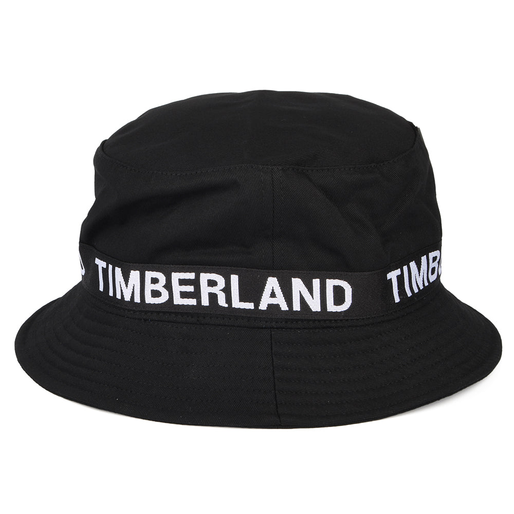 Timberland Hats Bold Logo Bucket Hat - Black