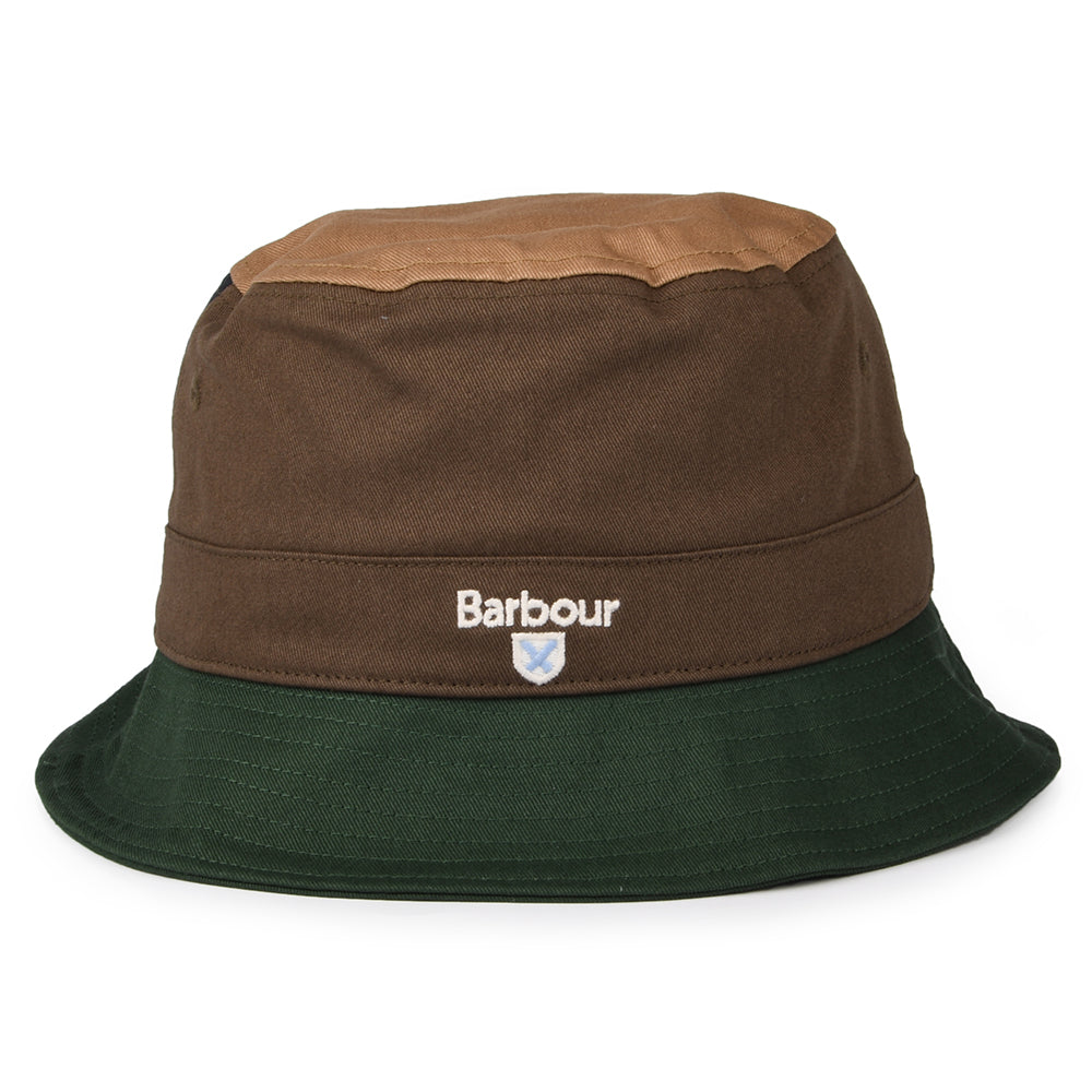 Barbour Hats Laytham Cotton Bucket Hat - Olive-Multi