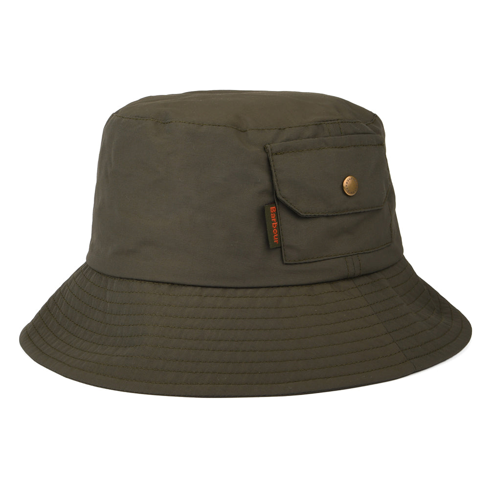 Barbour Hats Claywood Pocket Bucket Hat - Olive