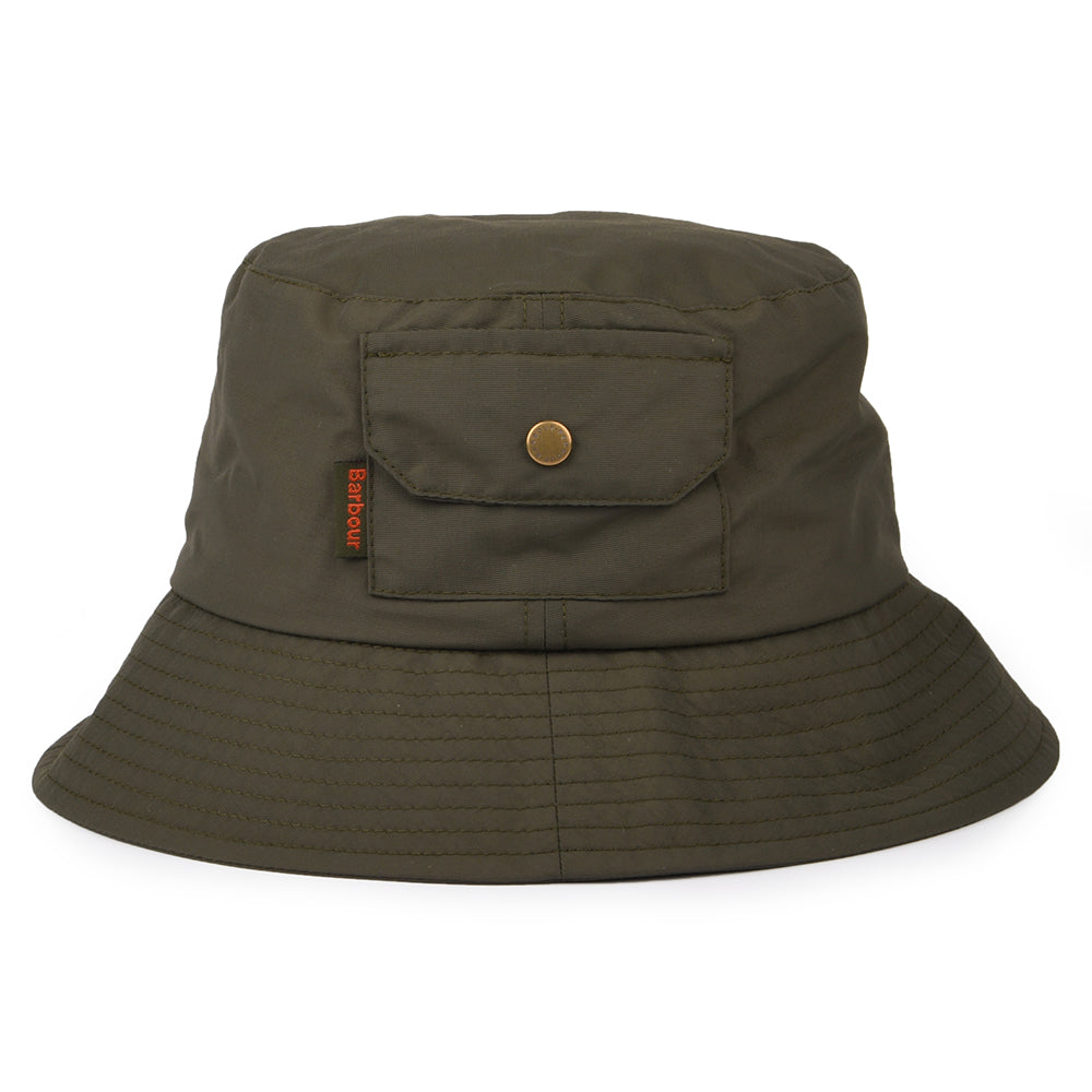 Barbour Hats Claywood Pocket Bucket Hat - Olive