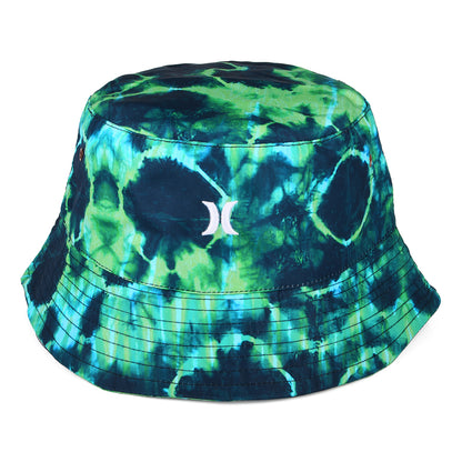 Hurley Hats Small Logo Tie Dye Bucket Hat - Navy-Green