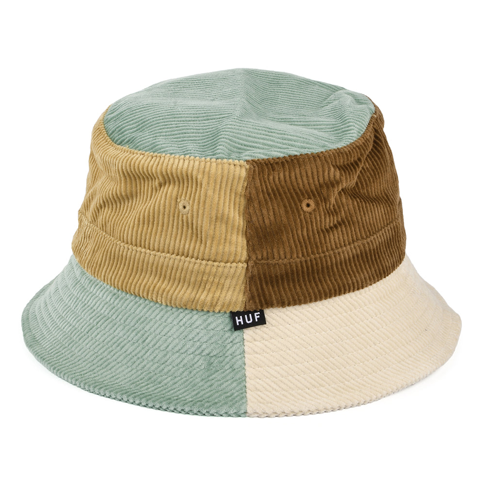 HUF Multi Panel Corduroy Bucket Hat - Light Blue