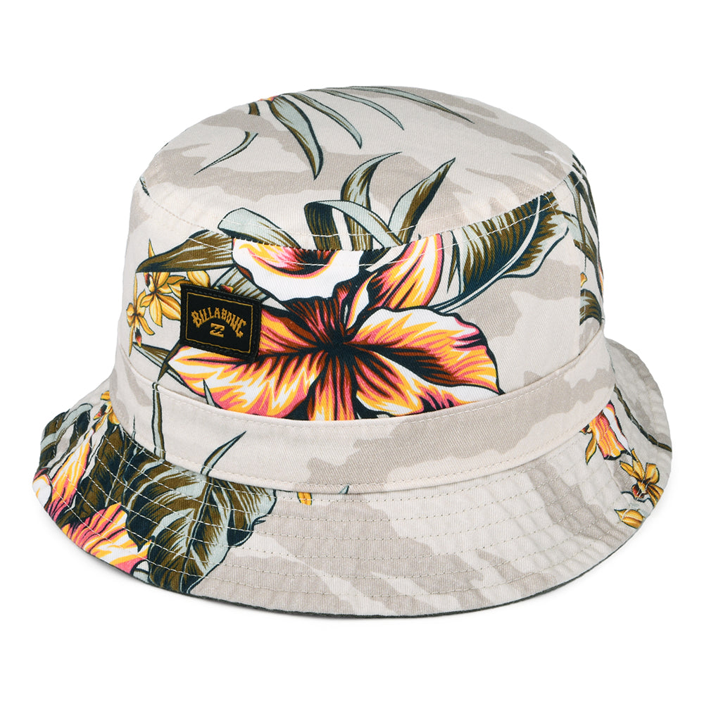 Billabong Hats Sundays Reversible Cotton Bucket Hat - Stone-Olive