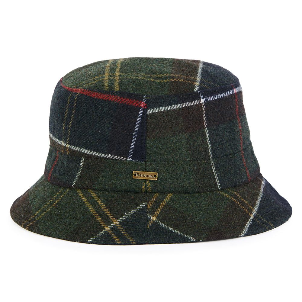 Barbour Hats Heidi Tartan Bucket Hat - Navy-Olive