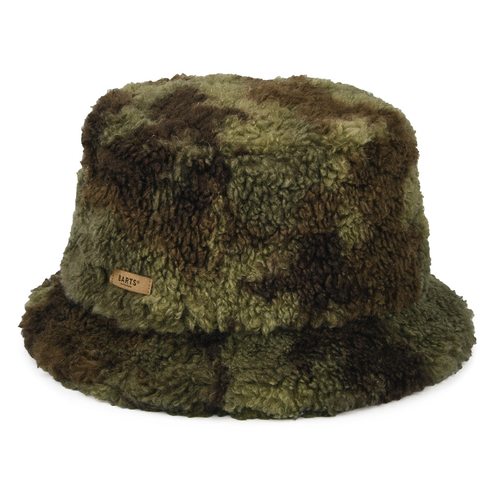 Barts Hats Teddybuck Camouflage Faux Fur Bucket Hat - Green