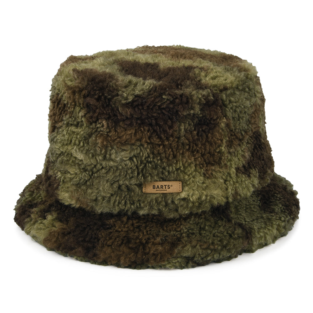 Barts Hats Teddybuck Camouflage Faux Fur Bucket Hat - Green