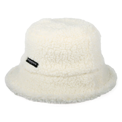 Seeberger Hats Reversible Sherpa Bucket Hat - Off White