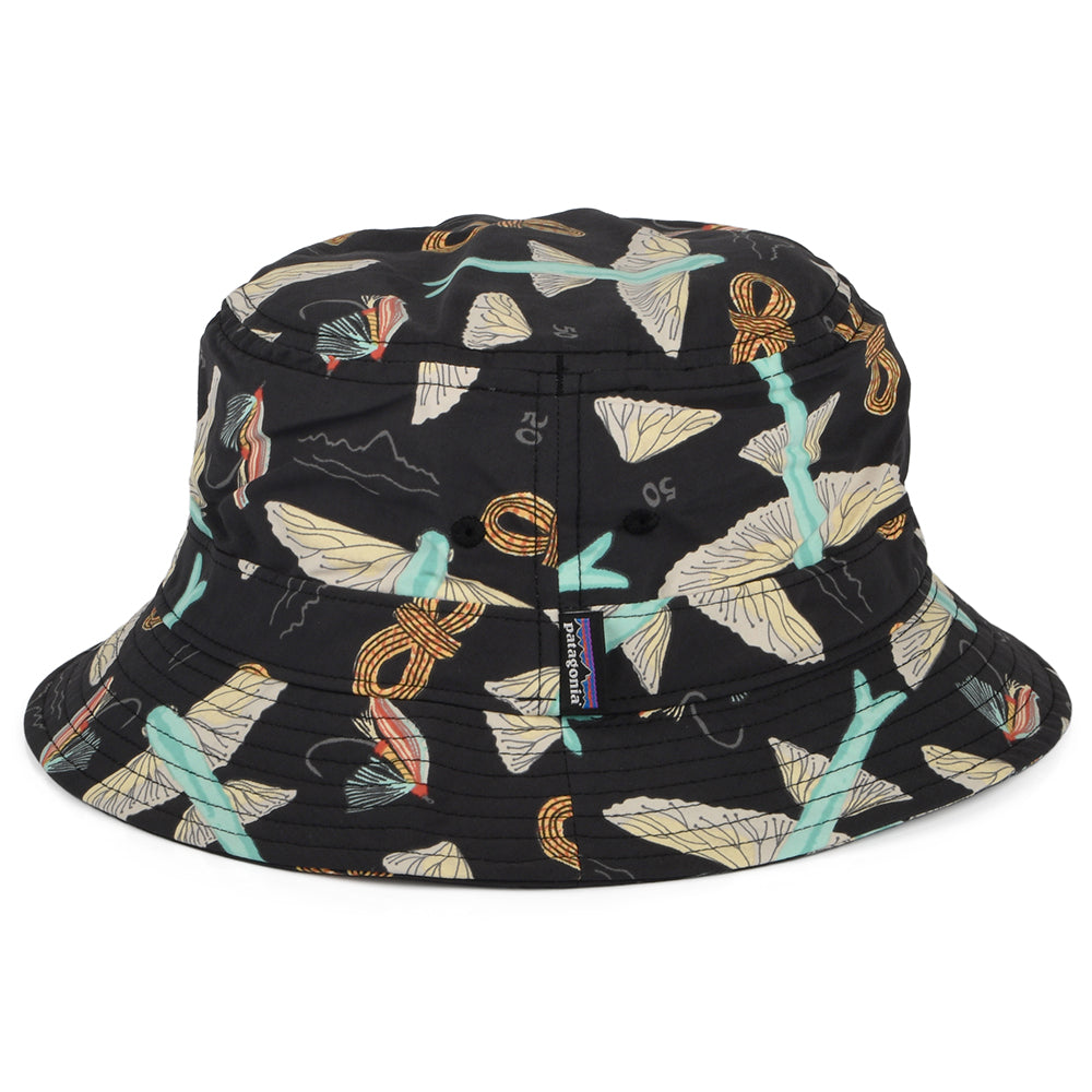 Patagonia Flyfish Wavefarer Bucket Hat - Black-Multi