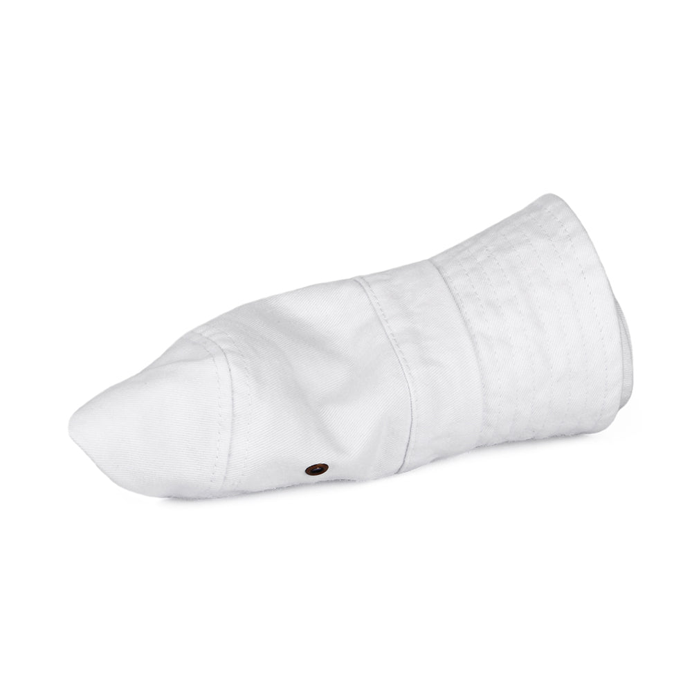 Jaxon & James Cotton Packable Bucket Hat - White