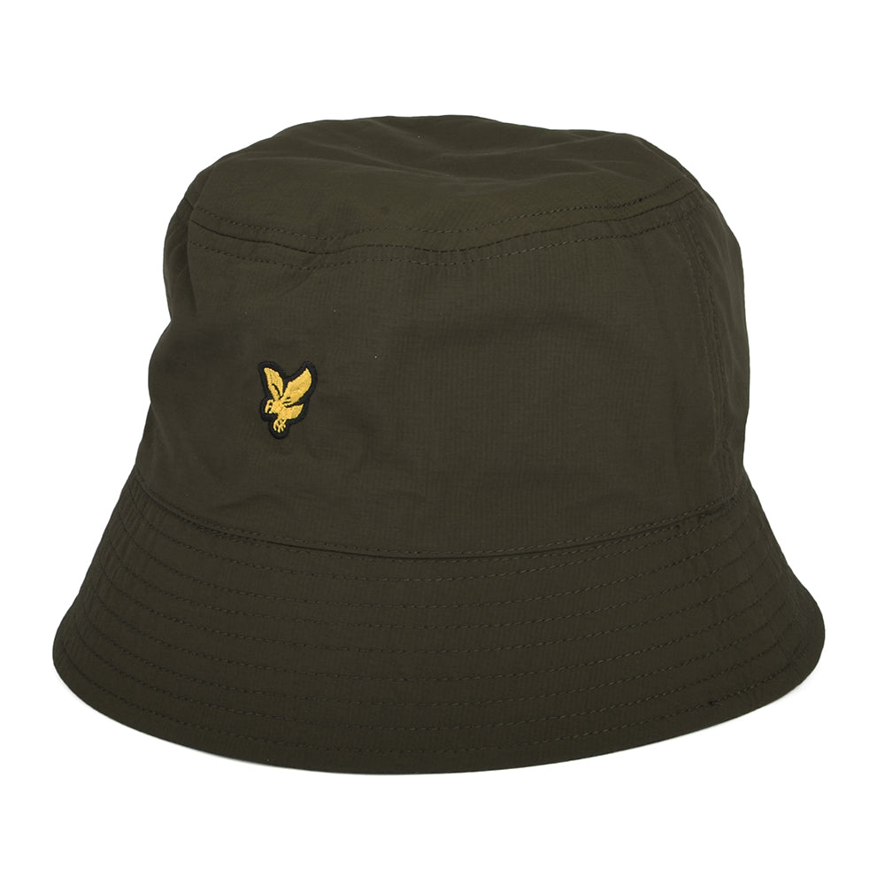 Lyle & Scott Hats Ripstop Reversible Bucket Hat - Black-Olive