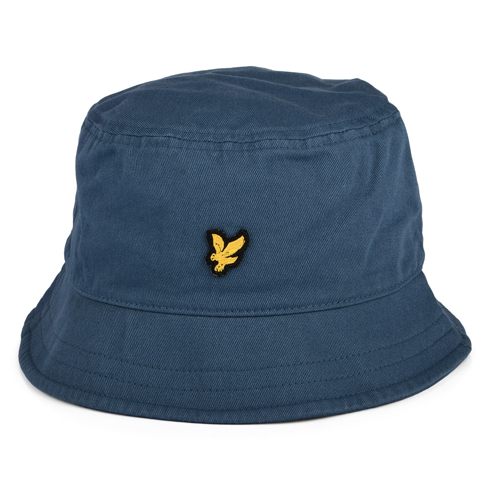 Lyle & Scott Hats Cotton Twill Bucket Hat - Smoke Blue