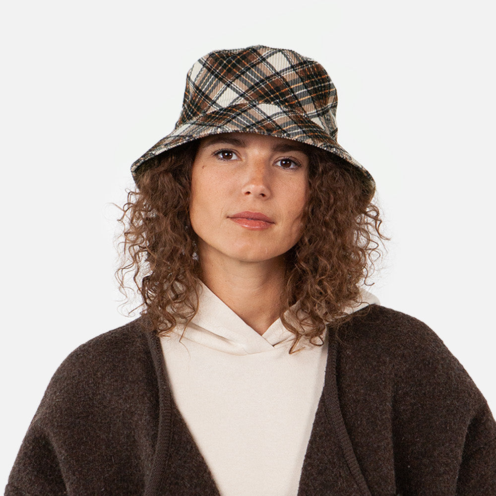 Barts Hats Denetti Plaid Bucket Hat - Brown