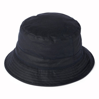 Failsworth Hats British Waxed Cotton Bucket Hat - Navy Blue