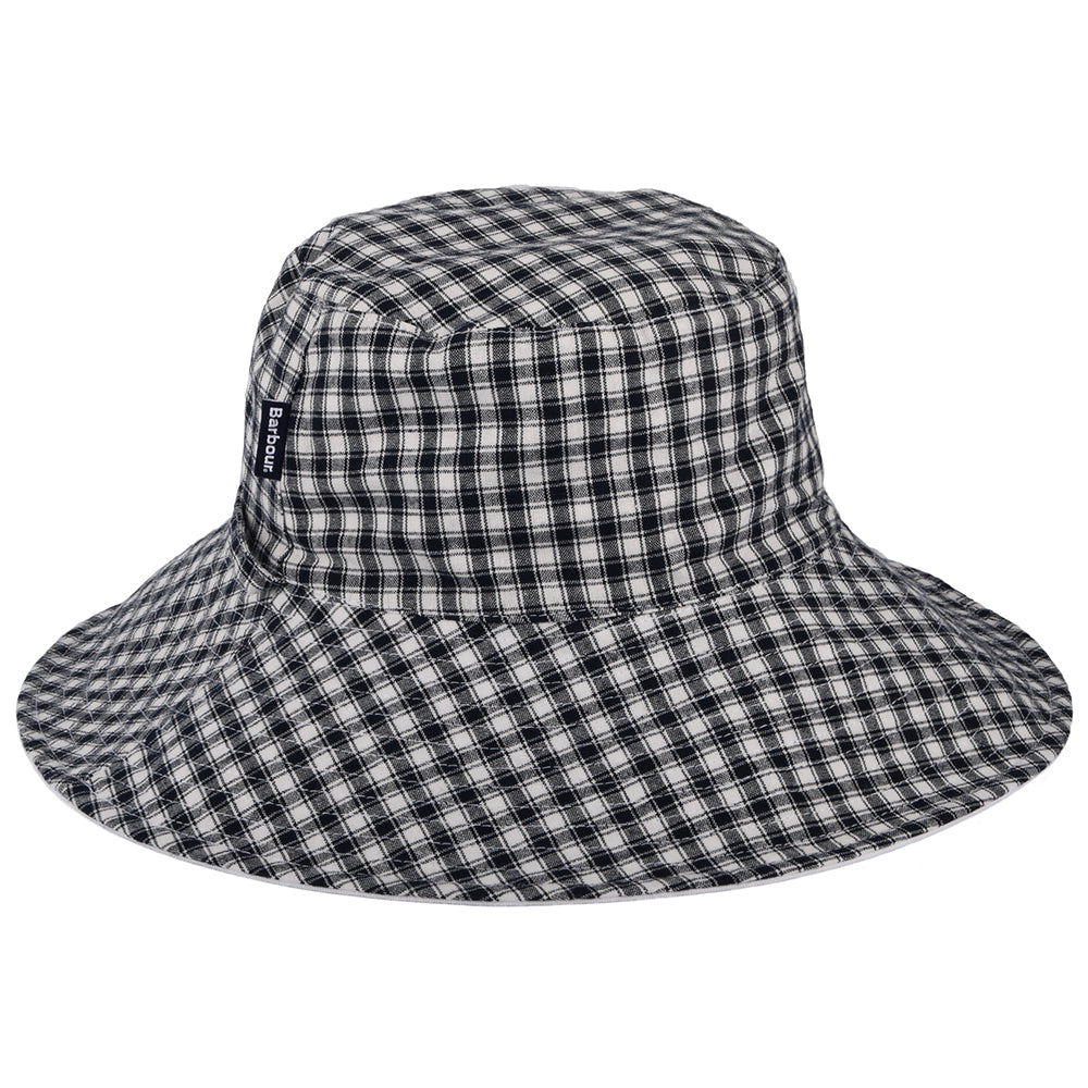 Barbour Hats Kilburn Reversible Cotton Bucket Hat - White