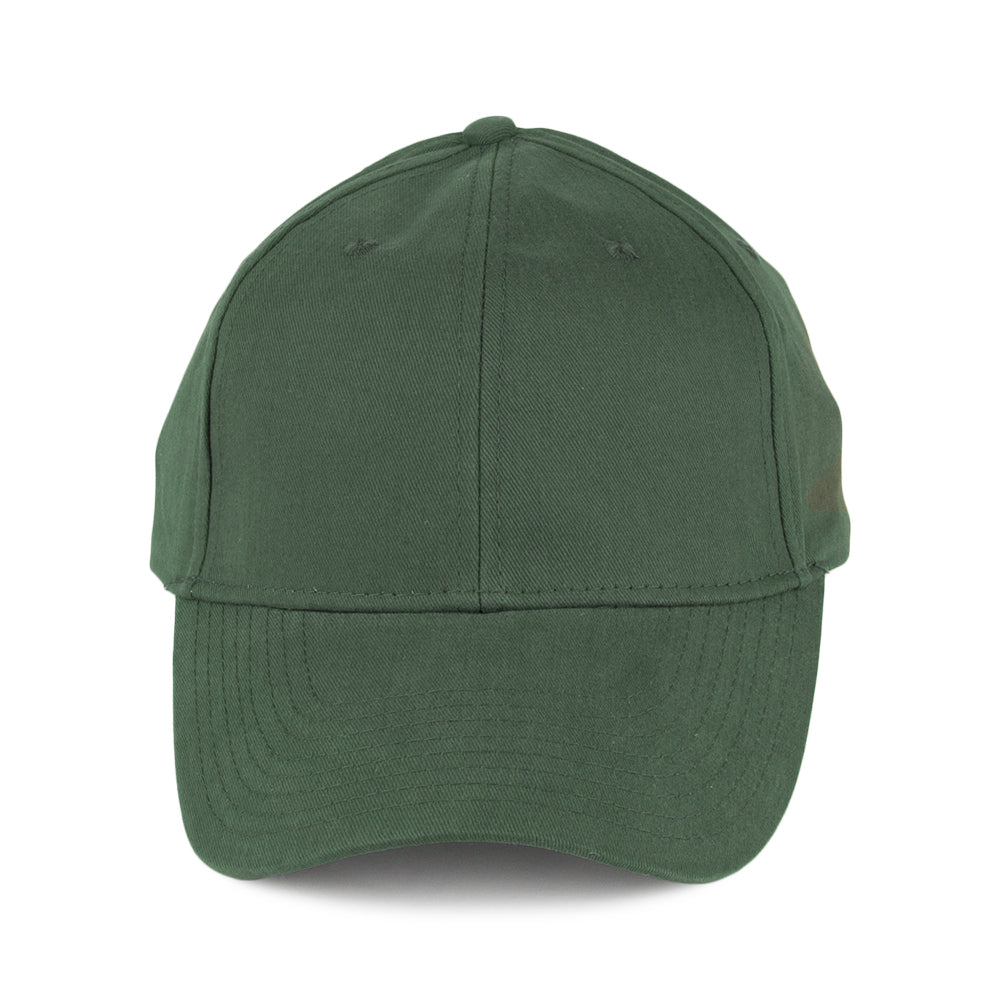 Brushed Cotton Baseball Cap - Green