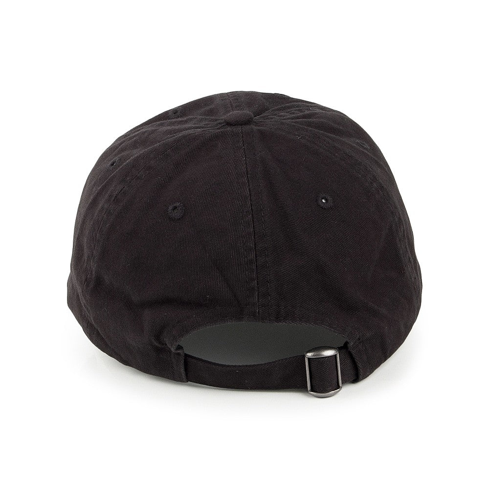 Washed Cotton Baseball Cap - Black