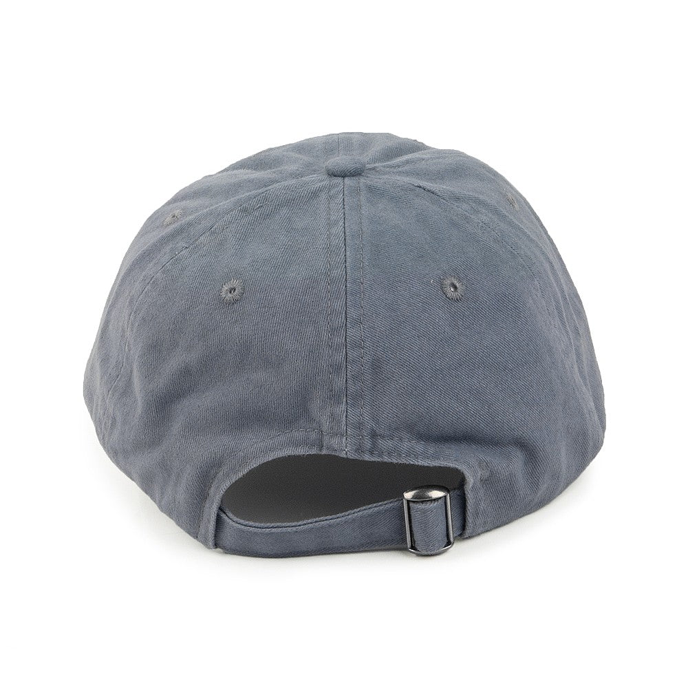 Washed Cotton Baseball Cap - Grey