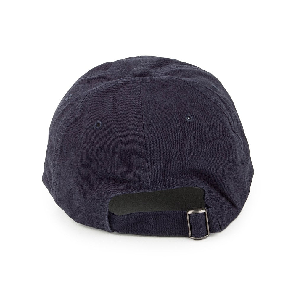 Washed Cotton Baseball Cap - Navy Blue