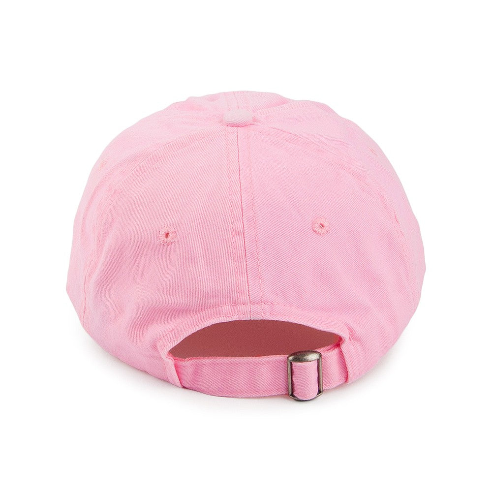 Washed Cotton Baseball Cap - Pink